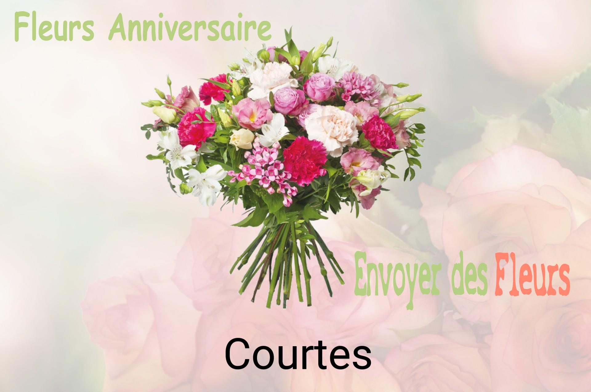 Bouquet de fleurs d’anniversaire livré à Courtes